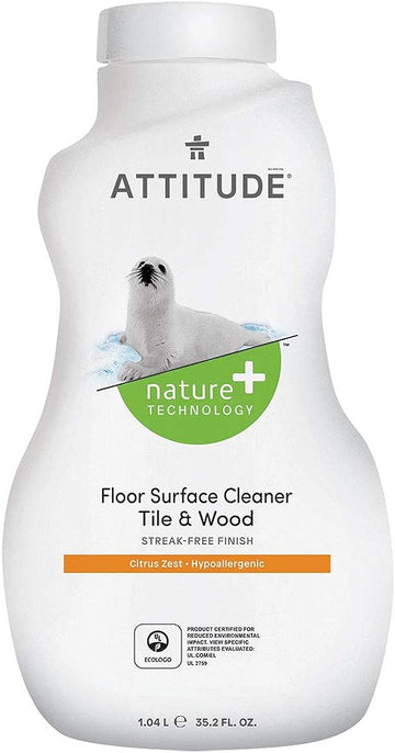 Attitude - Floor Surfaces Cleaner Tile and Wood Citrus Zest 1.04L